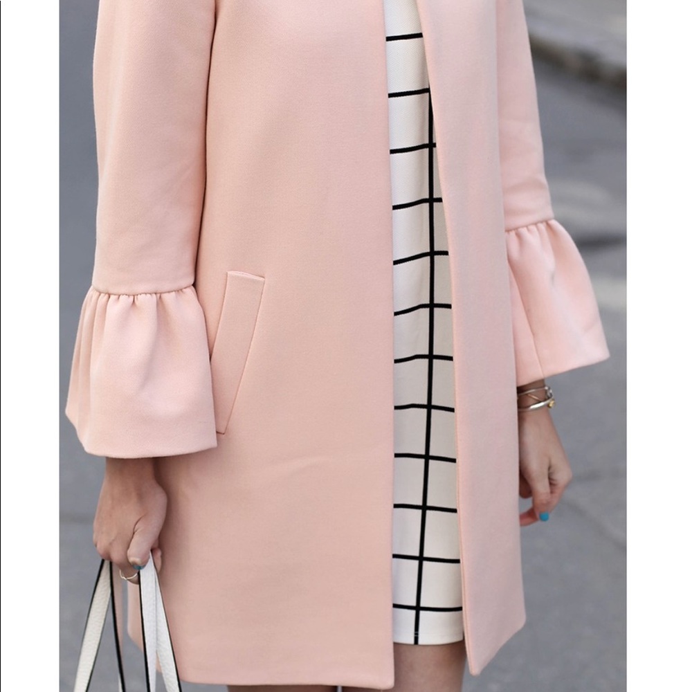 Zara bell sleeve coat